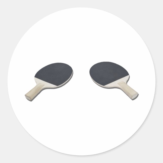 Pegatina Redonda PingPongPaddle052711 (Anverso)