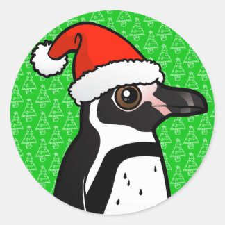 Pegatina Redonda Pingüino Humboldt