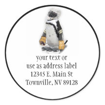 Pingüino Pequeño Con Engranaje De Hockey