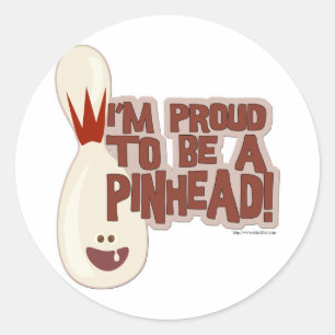 Pegatina Redonda Pinhead Pride