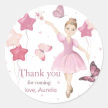 Pink Ballerina Cumpleaños Gracias