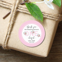 Pink Floral 1er cumpleaños