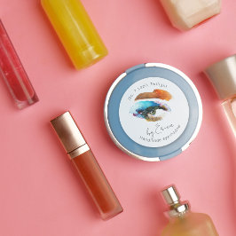 Pegatina Redonda Pintado ocular acuarela maquillaje Paquetes de ocu