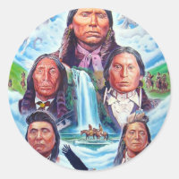 Pintando famosos nativos americanos jefes indios