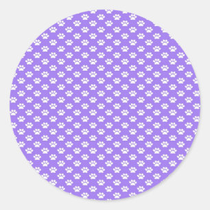 Pegatina Redonda Pintas de pintura en morado