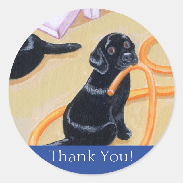 Pegatina Redonda Pintura de Fiestas de la piscina (Anverso)