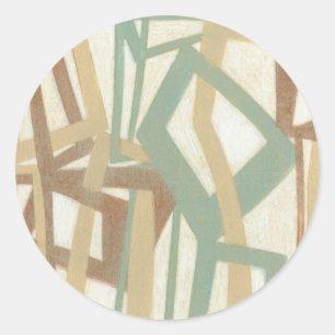 Pegatina Redonda Pintura libre de Norman Wyatt