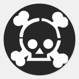 Pegatina Redonda ¡Pirata!