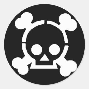 Pegatina Redonda ¡Pirata!