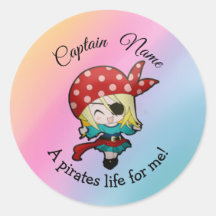 Pirata Chica arcoiris adorable