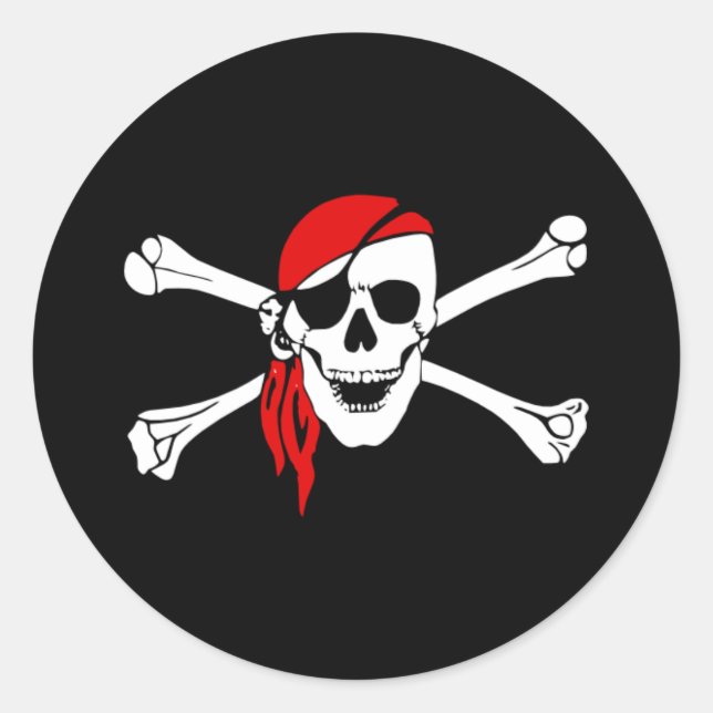 Pegatina Redonda Pirate_pegatina2 (Anverso)