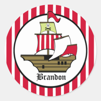 Pegatina Redonda Pirate Voyage