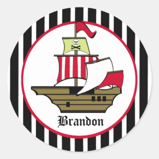 Pegatina Redonda Pirate Voyage
