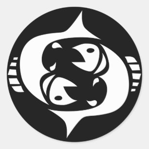 Pegatina Redonda pisar