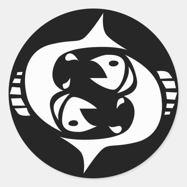 Pegatina Redonda pisar (Anverso)