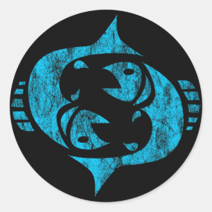 Pegatina Redonda pisar