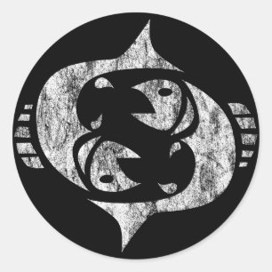 Pegatina Redonda pisar