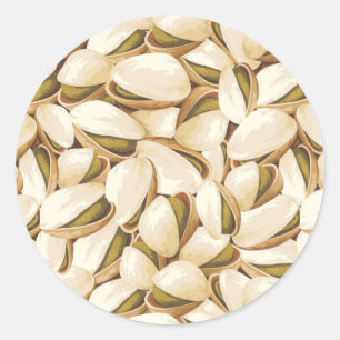 Pegatina Redonda Pistachios