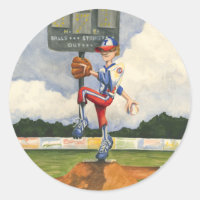 Pitcher de béisbol en Mound por Jay Throckmorton
