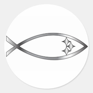 Pegatina Redonda Pittsburgh Fish