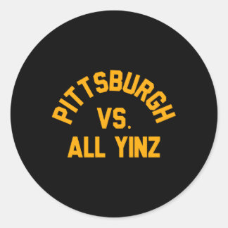 Pegatina Redonda Pittsburgh Vs All Yinz Super Sports
