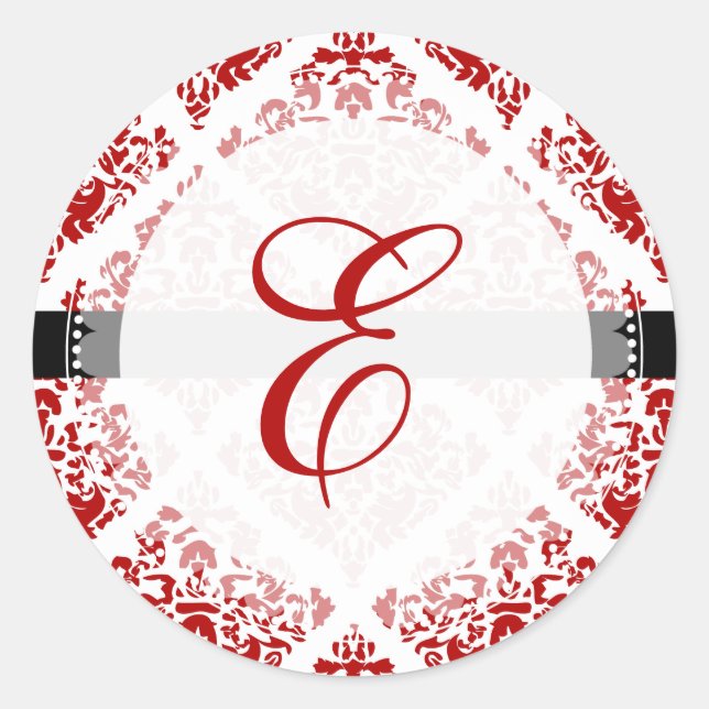 Pegatina Redonda PixDezine stella damask+DIY color+fuente (Anverso)