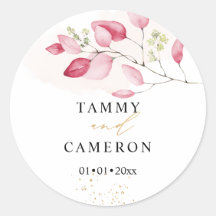 PixDezines Acuarela Simple Eucalipto Rosa