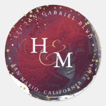 PixDezines Burgundy Faux Gold Script Ampersand 