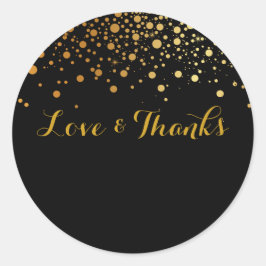 Pegatina Redonda PixDezines color DIY/puntitos deslumbrados/dorados