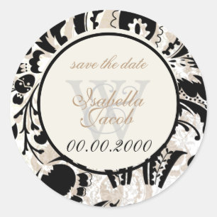 Pegatina Redonda PixDezines damasco dolcé color diy