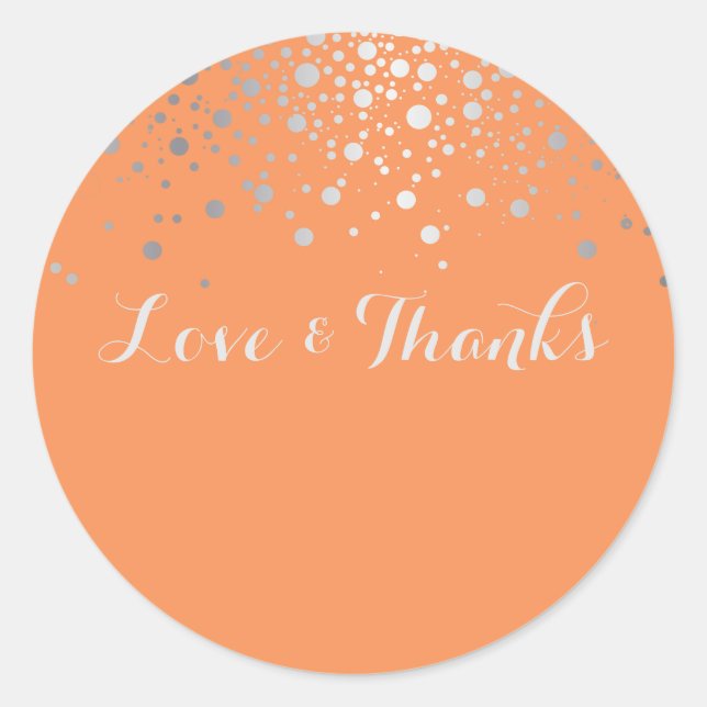 Pegatina Redonda PixDezines DIY color/lentejuelas/espejos plateados (Anverso)