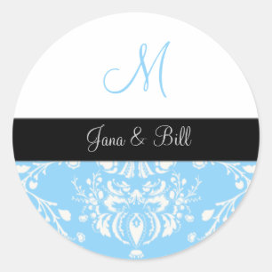 Pegatina Redonda PixDezines dolcé damask color