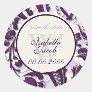 Pegatina Redonda PixDezines dolcé damask color