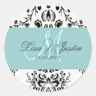 Pegatina Redonda PixDezines dolcé damask color