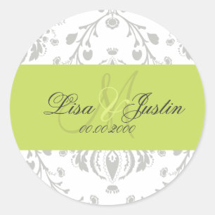 Pegatina Redonda PixDezines dolcé damask color