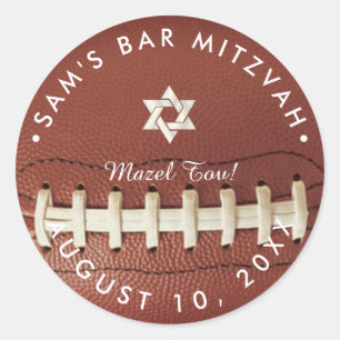 Pegatina Redonda PixDezines ✡ Pig Skin Mitzvah