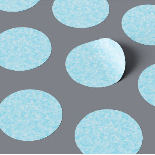 Pegatina Redonda Pixelación del mosaico azul