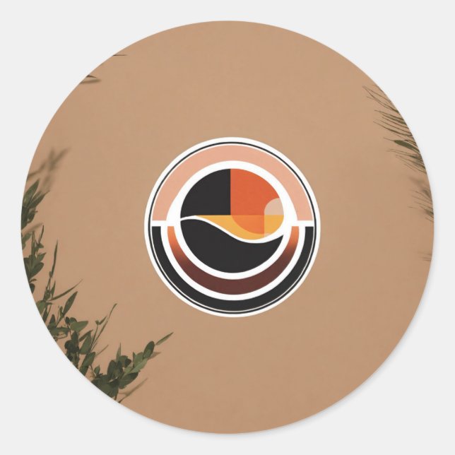 Pegatina Redonda PixelShoot (Anverso)