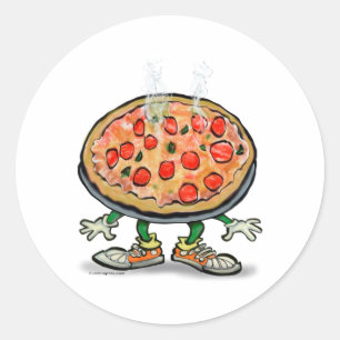 Pegatina Redonda Pizza