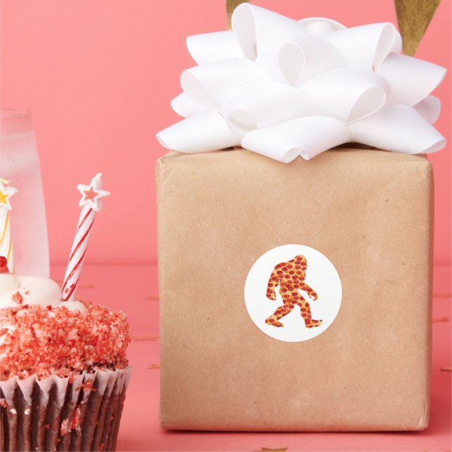 Pegatina Redonda Pizza Bigfoot (Fiesta)