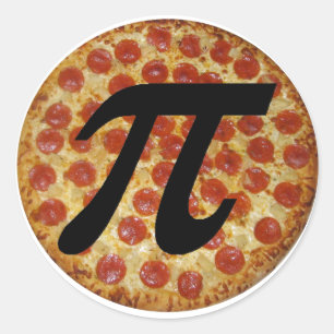 Pegatina Redonda Pizza PI