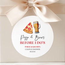 Pizza y Cervezas Antes de Mis Bodas Regalo para Fi