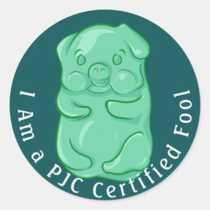 Pegatina Redonda PJC Certified Fool