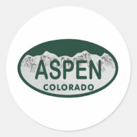 Placa de Aspen Colorado