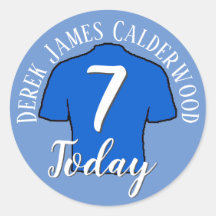 Placa de fútbol para personalizar cumpleaños 7