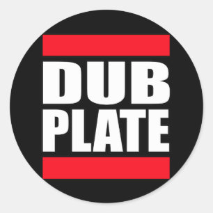 Pegatina Redonda Placa Dubplate de la copia