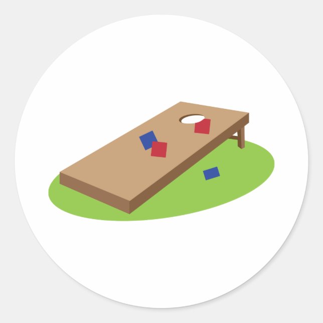 Pegatina Redonda Placas de bolsa (Anverso)