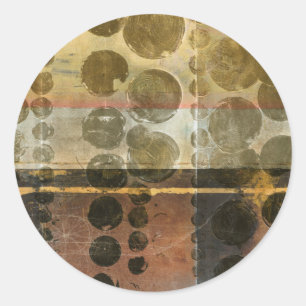 Pegatina Redonda Placas verdes circulares