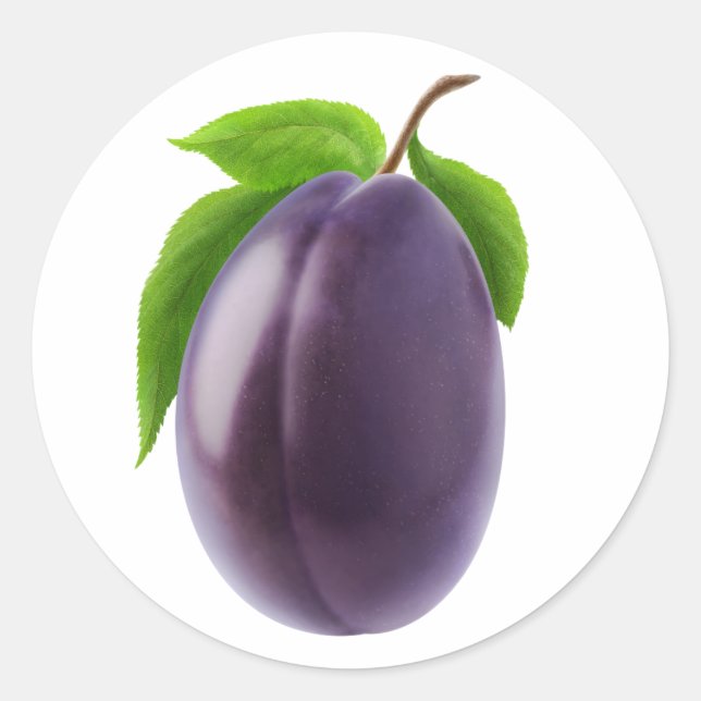 Pegatina Redonda Plana azul (Anverso)