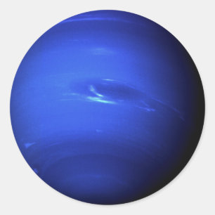 Pegatina Redonda PLANET NEPTUNE (Sistema solar) ~